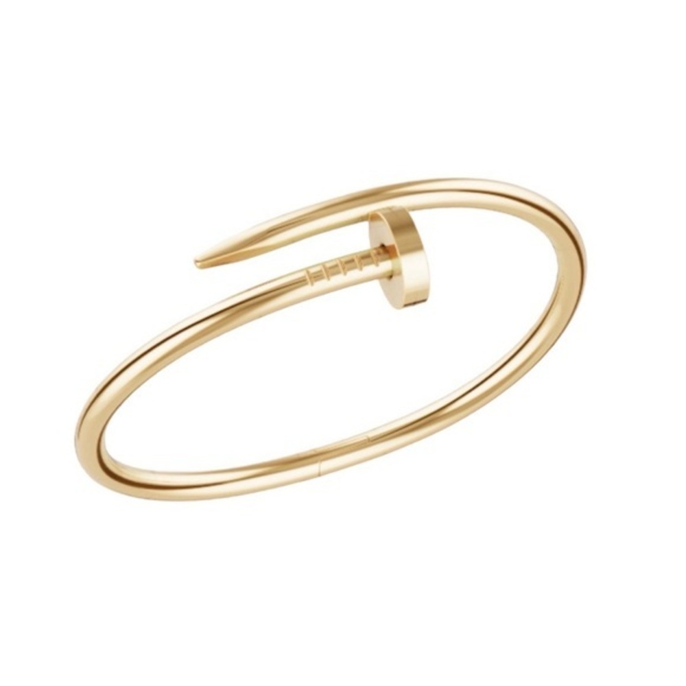 Generic Nail Cuff Bangle Bracelet in Gold